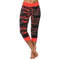 thumbnail image 1 of Innerwin Pantalon de Sport à Cordon Bas pour Femmes Course Taille Élastique Respirant Capri Rouge TTG, 1 of 6