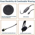 thumbnail image 4 of Computer Usb Headset Call Center Headset Noise Cancelling Wired Headset, 4 of 8