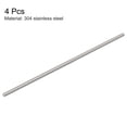 thumbnail image 2 of Unique Bargains M4 x 150mm 304 Stainless Steel Fully Threaded Rod Right Hand Threads 4 Pack, 2 of 4