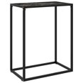 thumbnail image 1 of vidaXL Table Console Noire 60x35x75 cm Verre Trempé, 1 of 4