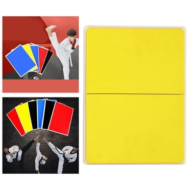 Planche Makiwara Réutilisable Durable Planches de Casse pour Enfants Équipement pour Karaté Taekwondo 1cm Jaune