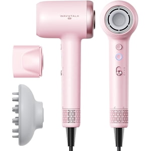 Wavytalk Turblow Pro Fast Drying Hair Dryer – 110,000 RPM Motor, Negative Ion Technology, Lightweight Design - Pink