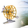 thumbnail image 1 of DYNWAVECA Moulinet de Pêche sur Glace Accessoires de Pêche multi-Usages Robuste Main Droite Alliage d'Aluminium pour Pêche en Rivière Pêche en Roche Pêche en Eau Salée Pêche de Plage, 1 of 10