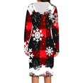 thumbnail image 4 of TIMIFIS Robe Chandail à Capuche pour Femme, Imprimé de Noël, Ample, Manches Longues, Haut Chandail à Capuche, Robe à Capuche avec Poches, 4 of 6