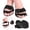 B, variant on Five Finger Half Toe Separator Socks with Pad for Yoga Ballet and Fitness Training