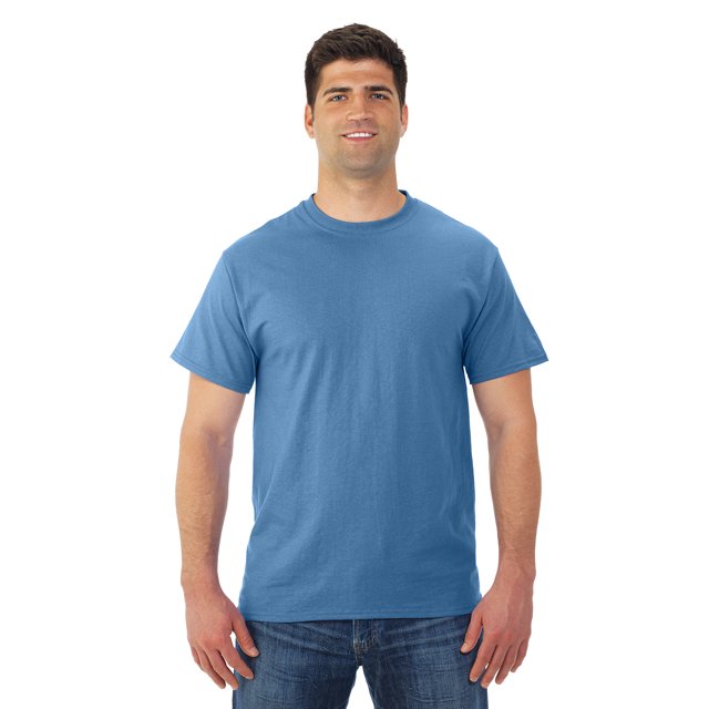 Jerzees T-Shirt à Manches Courtes pour Hommes DRI-POWER Active, 3X, Bleu Columbia