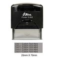 thumbnail image 1 of Self Inking Rubber Stamp Shiny Stamper Upto 5 Lines Of Custom Text 25mm x 70mm, 1 of 1