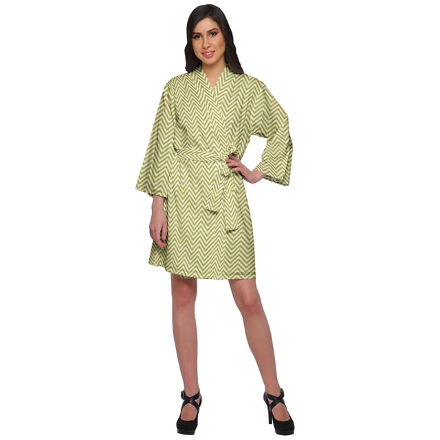 Moomaya Printed Bathrobe For Girls Kimono Bathrobes For Women Short Nightgown