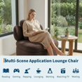 thumbnail image 3 of Modern Swivel Accent Chair with Storage - Soft Smooth Upholstery - Ergonomic Bucket Seat - 360° Rotating Lounge Chair, High Weight Capacity, Easy Assembly for Living Room, Bedroom, Office, 3 of 5