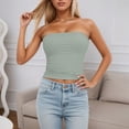 thumbnail image 2 of Women's Tube Top Sleeveless Stretchy Camisole Removable Padding Strapless Shirt For Layering And Outerwear, 2 of 4