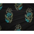 thumbnail image 4 of oneOone Polyester Lycra Fabric Leaves & Floral Block Printed Fabric 1 Yard 56 Inch Wide, 4 of 6