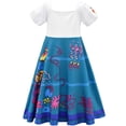 thumbnail image 2 of HAWEE Enfants Encanto Mirabel/Luisa Madrigal/Pepa Robe de Princesse Cosplay Filles Manches Courtes Costume, 2 of 7