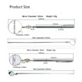 thumbnail image 4 of Universal Automotive Maintenance Inspection Mirror Folding Telescopic Reflector Welding Chassis Inspection Mirror Hand Tool 50Mm, 4 of 6