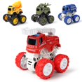 thumbnail image 1 of 4 Pcs Jouet de Voiture à Inertie Camion de Pompiers Interactif Rotatif Jouet Voiture à Rétrofriction pour Garçons, 1 of 10