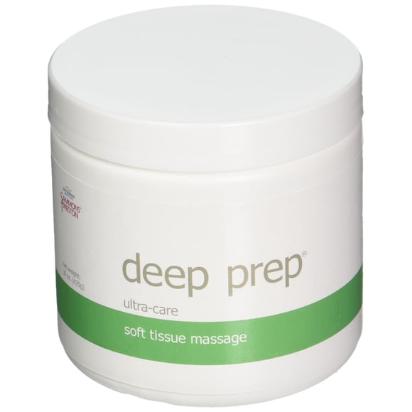 Rolyan Deep Prep Ultra Care Deep Tissue Massage Cream, Hypoallergenic & Odorless Professional Massage Creme for Relaxing Full Body Pain Relief, Unscented & Safe to Use O