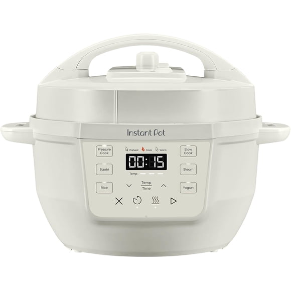 Instant Pot® RIO Mini 7-in-1 Multi-Cooker, PressureCooker, SlowCooker, RiceCooker, Steamer, Sauté, Yogurt Maker, & Warmer, Includes App With Over 2000 Recipes, 4QT, Sea Salt