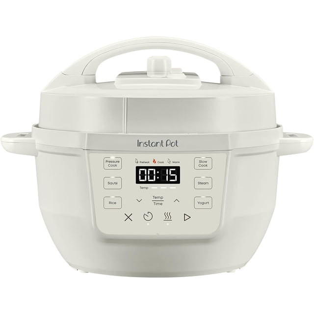Instant Pot® RIO Mini 7-en-1 Autocuiseur, Autocuiseur, Mijoteuse, Cuiseur à Riz, Cuiseur Vapeur, Sauté, Yaourtière et Réchaud, Inclut une Application avec Plus de 2000 Recettes, 4 Qt, Sel de Mer