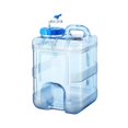thumbnail image 2 of Water Container Water Jug Water Storage Barrel Water Bottle for Hiking Household 15L, 2 of 8