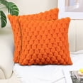 thumbnail image 3 of Yhmxh Pillow Covers Throw Pillow Covers Pillow Protector Weaving Snowflake Velvet Solid Color Pillow Office Sofa Lumbar Support Pillow Bedside Support Pillowcase Cushion Cushion Cover, 3 of 7