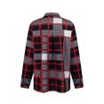 thumbnail image 3 of Innerwin Hauts à Manches Longues Blouse pour Hommes Chemise de Fête Ajustée Rouge Gris L, 3 of 8