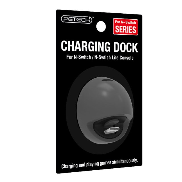 Langgg Gaming Console Type-c Charger Portable Charger Base Replacement for Nintendo Switch/Lite Host, Grey