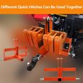 thumbnail image 4 of 3 Point Tractor Hitch, 3 Pt Quick Hitch Adapter with 2" Receiver & Weight Brackets for Category 1 Tractors, 4 of 7
