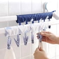 thumbnail image 2 of Solid Color Portable Fabric Clothes Hanger For Business Trips Foldable Clothes Drying Clip For Wardrobe Socks Hats Storage Clothes Clip, 2 of 6