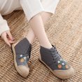 thumbnail image 4 of Chaussures Simples Brodées Style Ethnique pour Femmes, Souples, Confortables et Respirantes, Chaussures Rétro, 4 of 9