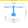 thumbnail image 2 of Ruiboury Electric Car Sucker ABS Plastic Motorcycle Rotational Decorative Tool Ornament blue, 2 of 6