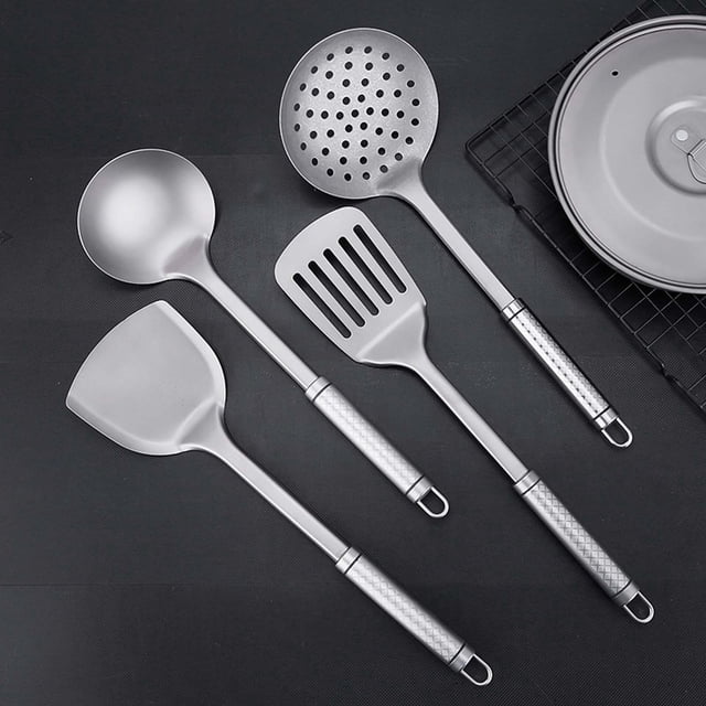 Vaidha Titanium Spatula Cookware Kitchen Cooking Utensils Set Kitchen Accessories Cooking Shovel Wok Spatula Long Handle Shovel Wok Turner