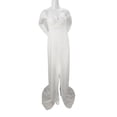 thumbnail image 4 of transemion Robe de Maternité pour Photographie, Épaules Dénudées, Robe Longue en Mousseline, devant, Grossesse, Longues Robes, Femmes, Accessoire de Séance Photo, Prise de Vue, Blanc m, 4 of 9