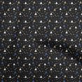 thumbnail image 1 of oneOone Velvet Black Fabric Geometric Sewing Craft Projects Fabric Prints By Yard 58 Inch Wide, 1 of 5