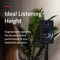 thumbnail image 2 of Fluance Floor Speaker Stands for Surround Sound and Bookshelf Speakers with Solid Construction, Adjustable Floor Spikes, Rubber Isolation Feet, Cable Management, Square Base - Matte Black/Pair (SS05S), 2 of 8