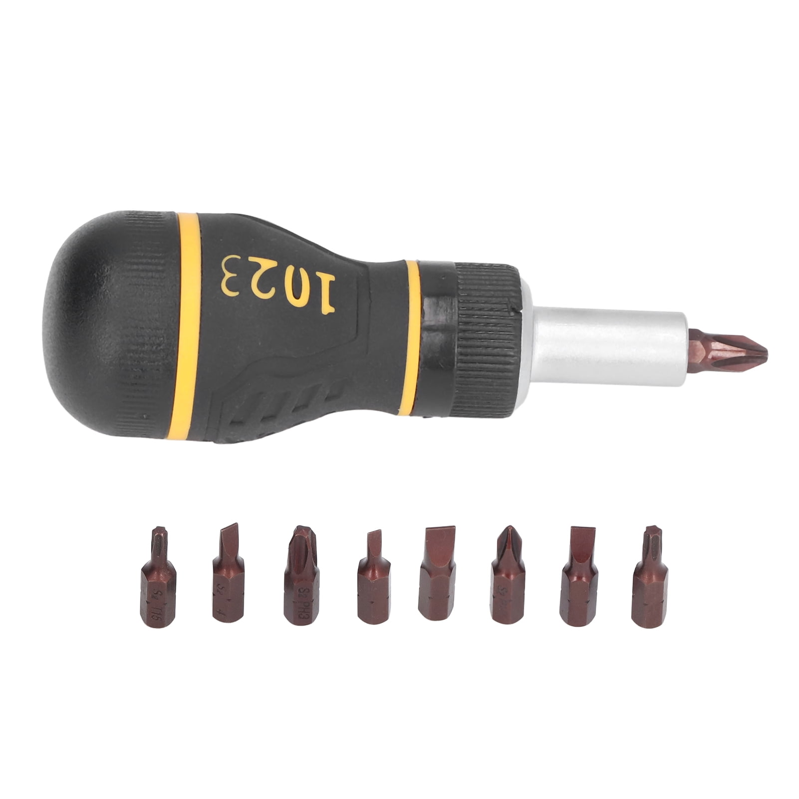 9Pcs Ratcheting Screwdrivers  Head Screw Driver 3 Ratchet Setting Screwdriver Bit Sets