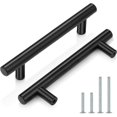 thumbnail image 1 of czcpp-20 Pack 96mm(3-3/4 Pouces) Poignées de Porte de Cuisine Noires Poignées de Bar Poignées d'Armoire Poignées de Tiroir Poignées de Cuisine Poignées de Porte d'Armoire, 1 of 4