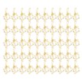 thumbnail image 1 of Clips de Papier, Petits Trombones Forme de Cocotier Doré Dossier de Signet Antidérapant 50 Pcs pour la Maison de Bureau pour la Classification des Fichiers, 1 of 8