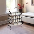 thumbnail image 4 of TopLLC Shoe Rack, Shoe Rack Organizer Shoe Rack-multi-layer- Economical Entrance Assembly-multifunctional Plastic-4-layer Storage-wrought Iron Dormitory Storage Rack shoe rack, 4 of 5