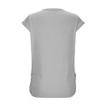 thumbnail image 4 of T-shirts d'Été pour Femmes Tendance 2025 Froncés à Manches Courtes Style Cap, T-Shirts Basiques à Col Rond, 4 of 8