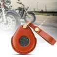 thumbnail image 5 of VONKY Key Cover PU Leather Cute Fit for Boyfriend Motorcycle Brown 1Set, 5 of 5