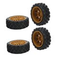 thumbnail image 4 of Pneus RC 1/10, Marron Durables Roues RC Durables Amortissement Fort Texture Concavoconvexe pour Voiture de Sport Plate 02, 4 of 8