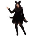 thumbnail image 1 of Women's Plus Size Black Wolf Costume, 1 of 2