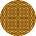 thumbnail image 1 of Ahgly Tapis Rond Lavable en Machine Intérieur Transitionnel Acajou Brun, 4 Pieds Rond, 1 of 7