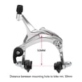 thumbnail image 4 of Graflsoa Silver Rear Caliper Brake Set for Fixie and Road Bikes - Alloy Construction, 22mm Handle, Includes Brake Cable and Handle, 4 of 6