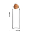 thumbnail image 2 of EGNMCR Storage Containers, Kitchen Storage & Organization Glass Storage Jars With Airtight Wooden Lid Ball Clear Candy Jar Food Storage Jars For Tea Coffee Spice Candy Glass Storage, 2 of 8