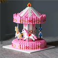 thumbnail image 3 of Maoww Carousel Model Building Set Amusement Park Carousel Building Block Set Micro Blocks DIY Toys for Kids Adults, 3 of 6