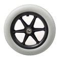 thumbnail image 2 of Roue de Remplacement de Fauteuil Roulant de 12 Pouces pour Fauteuils Roulants et Marchettes Accessoires Gris, 2 of 8