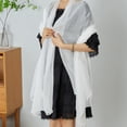 thumbnail image 4 of Xingzhi Versatile Long Scarf For Different Outfits And Occasions Made With Chiffon Long Shawls And Wraps lotus red, 4 of 6