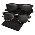 thumbnail image 1 of 2pcs Polarized Glasses For Men And Women, Semi-Rimless Frame Driving Glasses, 1 of 5