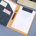 thumbnail image 1 of Yhmxh Office Supplies Office Desk Accessories Office Organizer Desk Organizers Multi-function Business Folder Leather Manager Splint Magnet Contract Folder Business Contract Book, 1 of 6