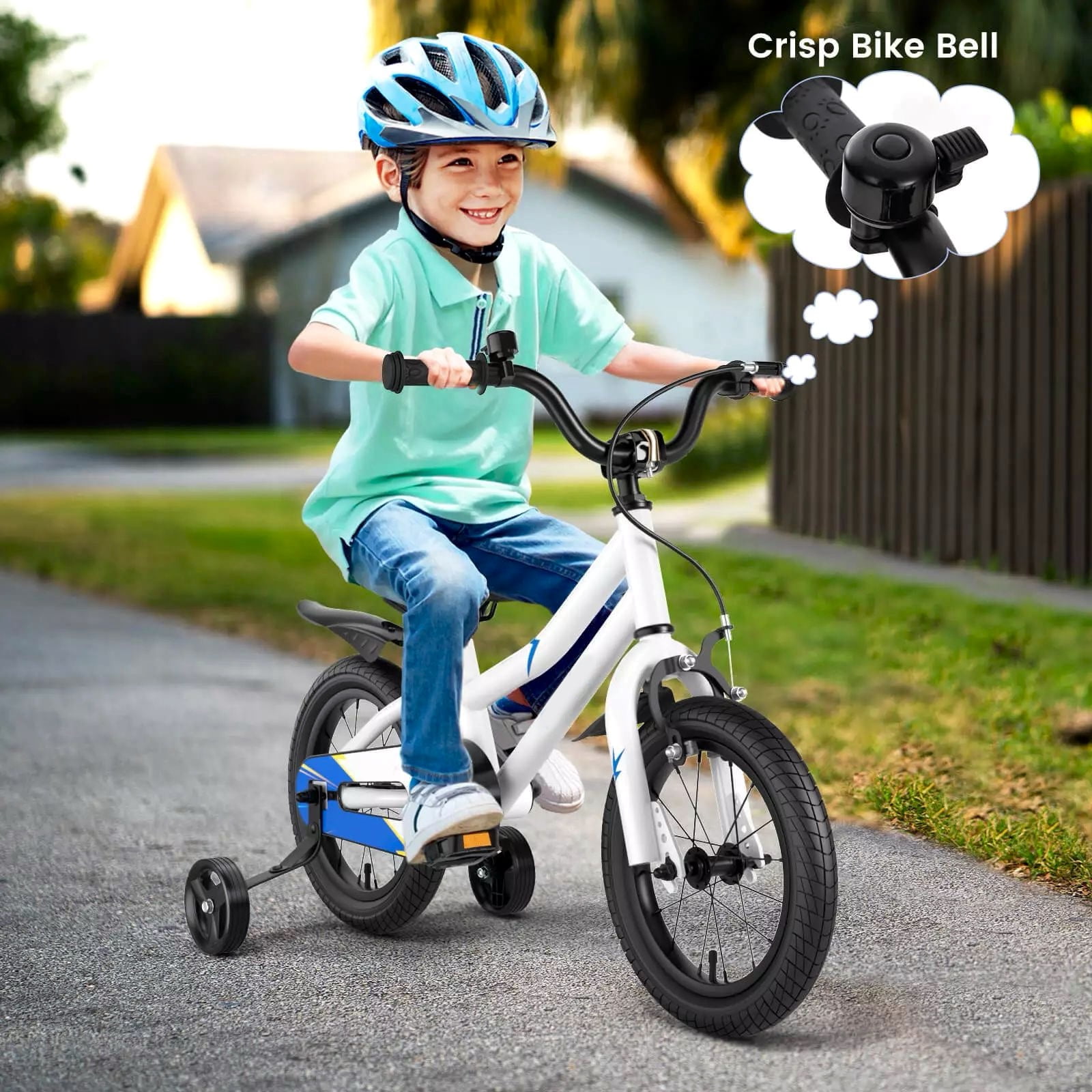 Harmijoy 14" Kid’s Bike w/Removable Training Wheels & Basket for 3-5 Years